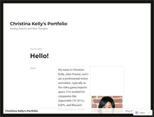 Tablet Screenshot of christinajkelly.com